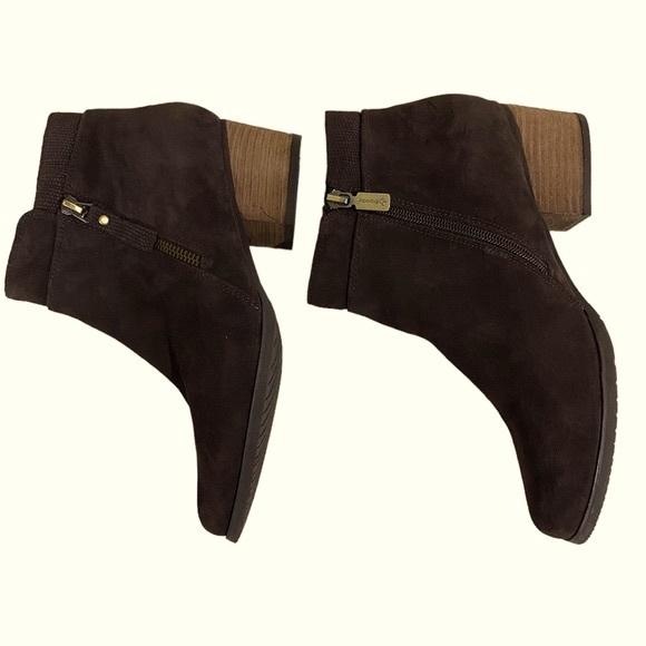 Blondo Isaac Brown Suede Waterproof Side Zip Ankle Boots Size 8 - Picture 13 of 15